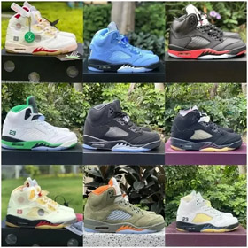 Jordan Air Jordan 5 rutschfeste verschleißfeste High-Top Retro Basketballschuhe-2874  