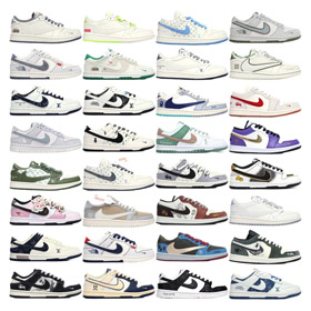 Nike Dunk Zusammenarbeit rutschfeste verschleißfeste Low-Top Sneakers-2974